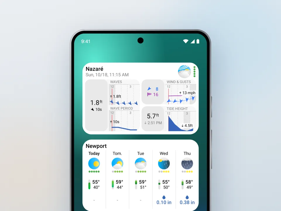 Widgets Android, in English